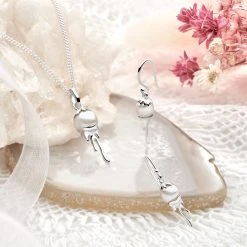 Molten Pearl Pendant -Silver Store P3056 01