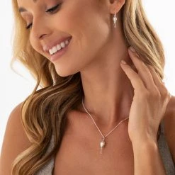 Molten Pearl Pendant -Silver Store P3056 02