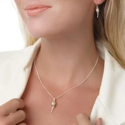 Molten Pearl Pendant -Silver Store P3056 04