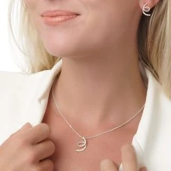 Deluxe Twirl Pendant -Silver Store P3060 04