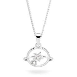 Star Planet Pendant -Silver Store P3061 03