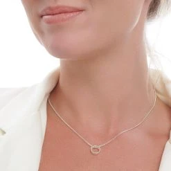 Silver Lining Pendant (Circle) -Silver Store P3063 02