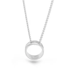 Silver Lining Pendant (Circle) -Silver Store P3063 03