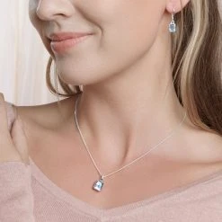 Blue Potion Pendant -Silver Store P3078 02