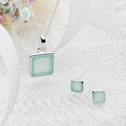 Sea Foam Pendant -Silver Store P3084 01