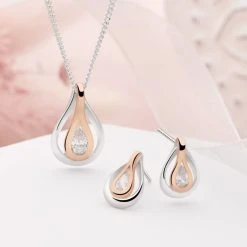 Aura Drops Pendant -Silver Store P3085 01