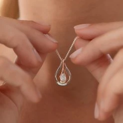 Aura Drops Pendant -Silver Store P3085 04