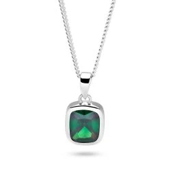 Emeraldina Pendant -Silver Store P3092 03