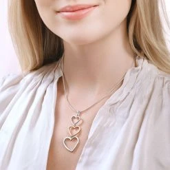 Love Stack Pendant (Deluxe) -Silver Store P3094 02