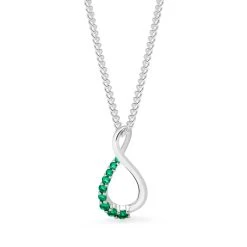 Verde Infinity Pendant -Silver Store P3104 03