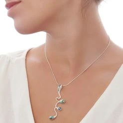 Waterfall Pendant -Silver Store P747 02